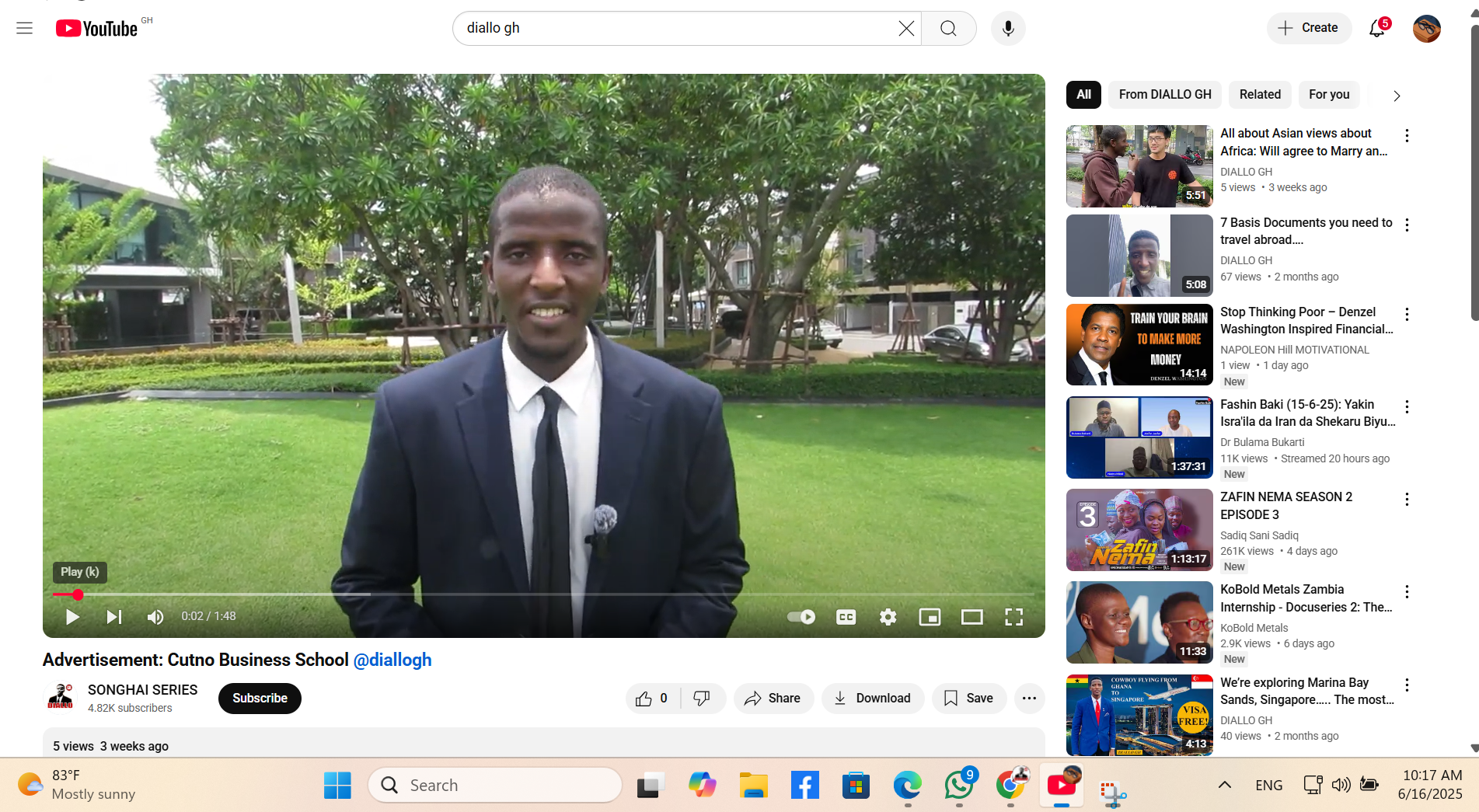 ADVERTISEMENT & BLOG VIDEOS